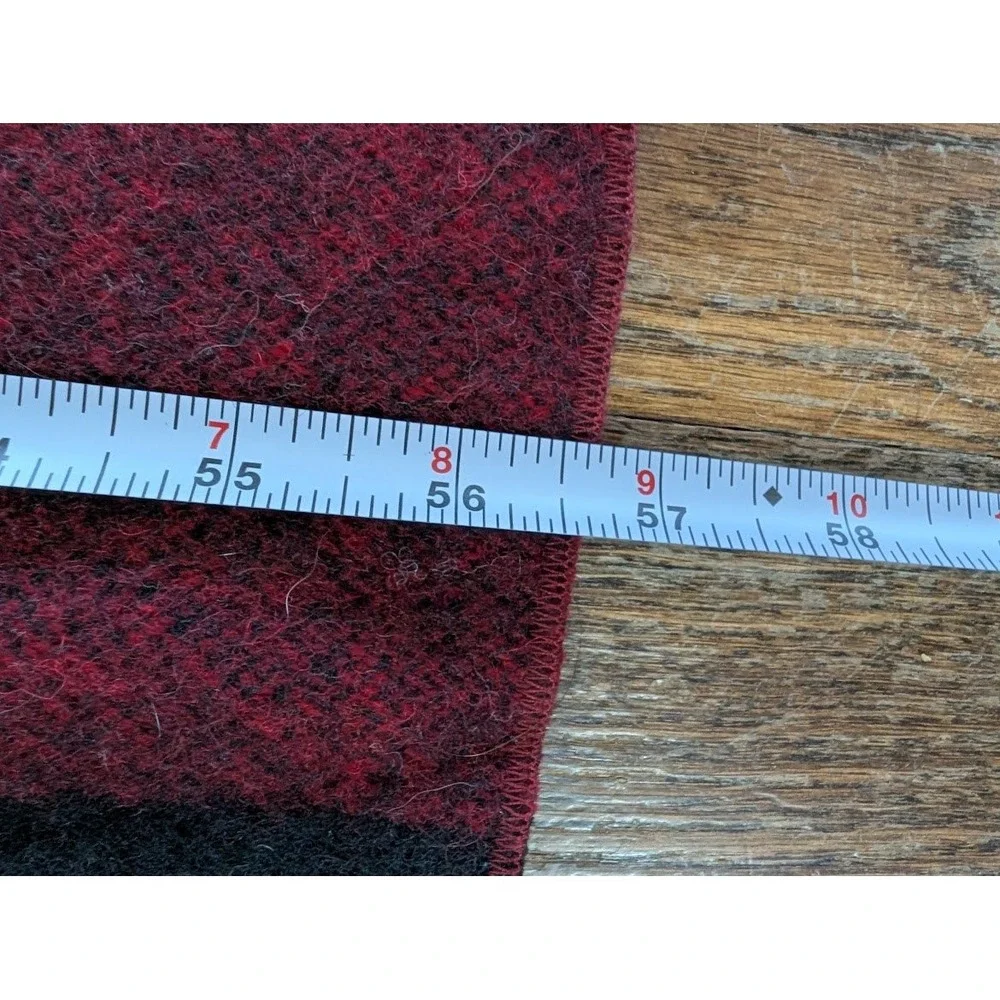 Woolrich Buffalo Plaid Wool Throw Blanket 72x57 Checkered Cabin Farmhouse Picnic